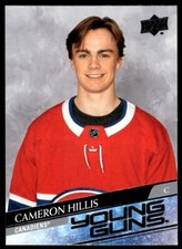 2020-21 Upper Deck Young Guns Cameron Hillis Rookie Montreal Canadiens #705 R27