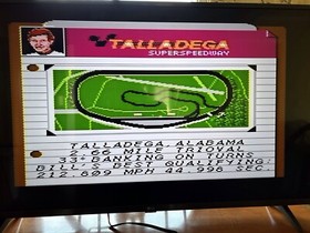 Bill Elliot&rsquo;s  NASCAR Challenge Nintendo NES Video Game With Manual - Tested