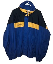 Columbia Men’s Bugaboo Raincoat Windbreaker Jacket Blue/Yellow Size Large