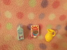 Barbie Doll Kitchen Serving Pitcher Milk  Cereal Food Accessory Set Mattel New