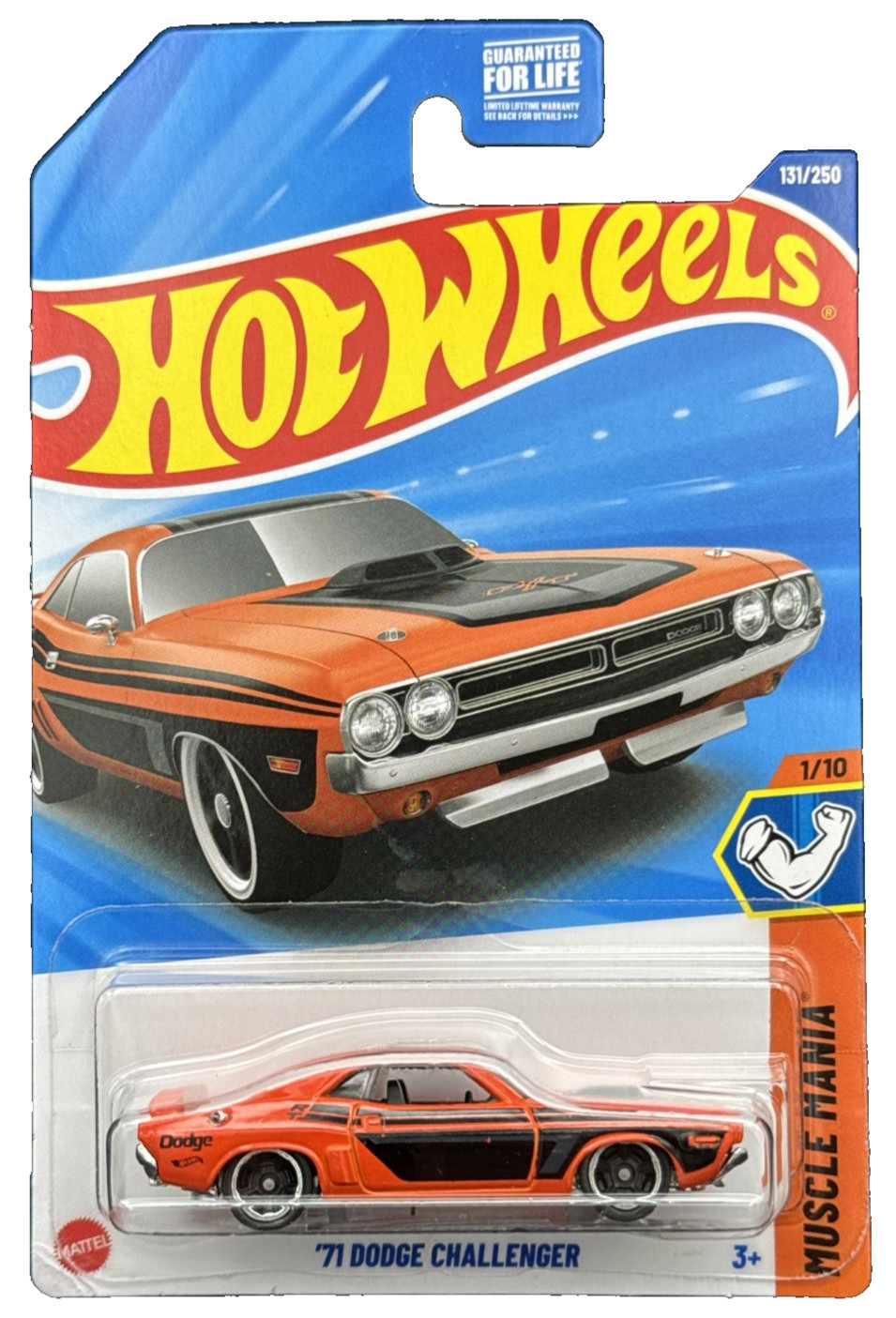Hot Wheels 2025 HW Muscle Mania 1/10 Orange '71 Dodge Challenger