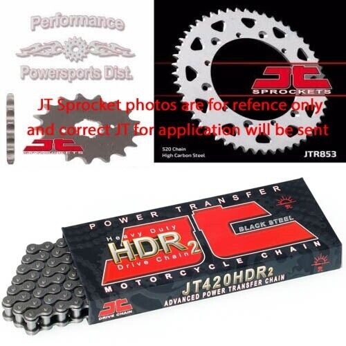 HONDA XR80R NEW JT SPROCKET 14/46 SET & JT HDR CHAIN KIT 85 - 03 STK GEAR RATIO - Picture 1 of 6