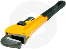 Heavy Duty 14" Iron Straight Pipe Adjustable Wrench Plumbing Water Gas Soft Grip