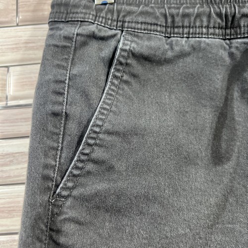 departwest mens shorts S black denim jorts bermuda cut off skater pull on - Bild 7 von 17