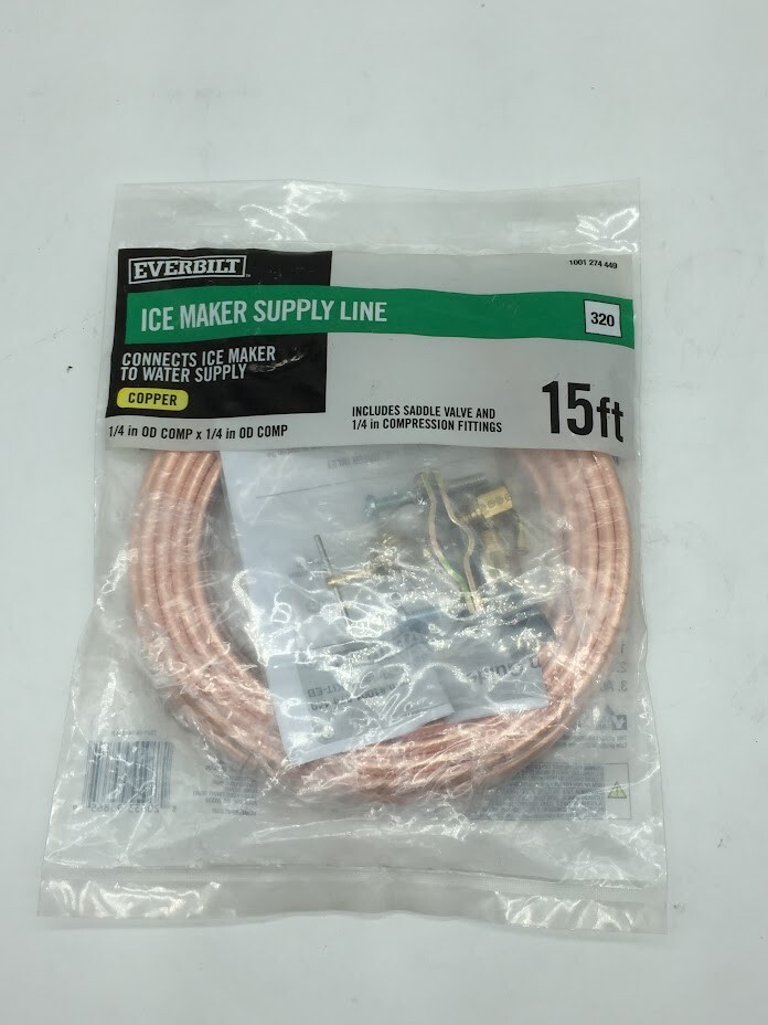 Everbilt 1/4 in COMP x 15 ft Copper Ice Maker Installation Kit
