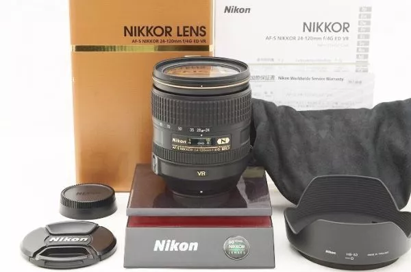 Nikon Nikon AF-S NIKKOR 24-120mm F4 G ED VR original box accessory