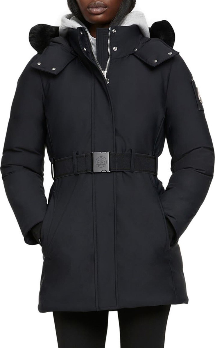Moose Knuckles Alpharetta Belted Wind Resistant & Water Repellent