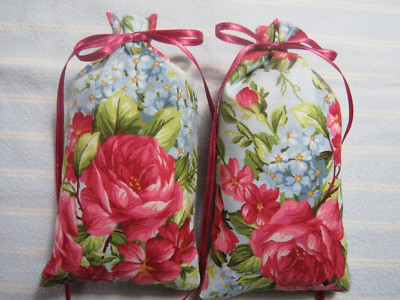 Roses and Forget-Me-Nots Sachets 5''X2''-'Baby Rose' Fragrance-170-9