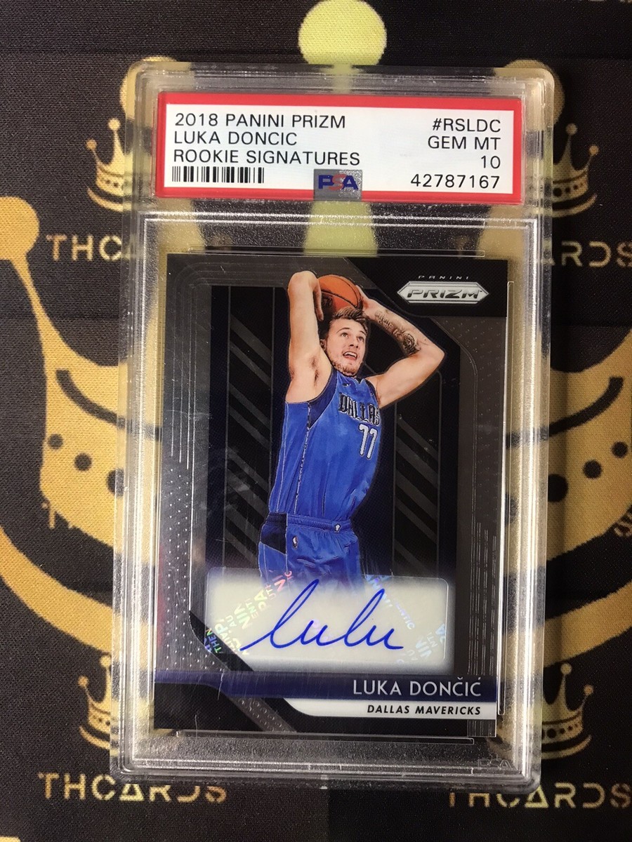 2018-19 Panini Prizm Signatures Luka Doncic #RS-LDC PSA 10 GEM MT