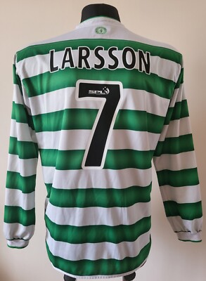 Celtic 2003 - 2004 Home football Umbro long sleeve jersey #7