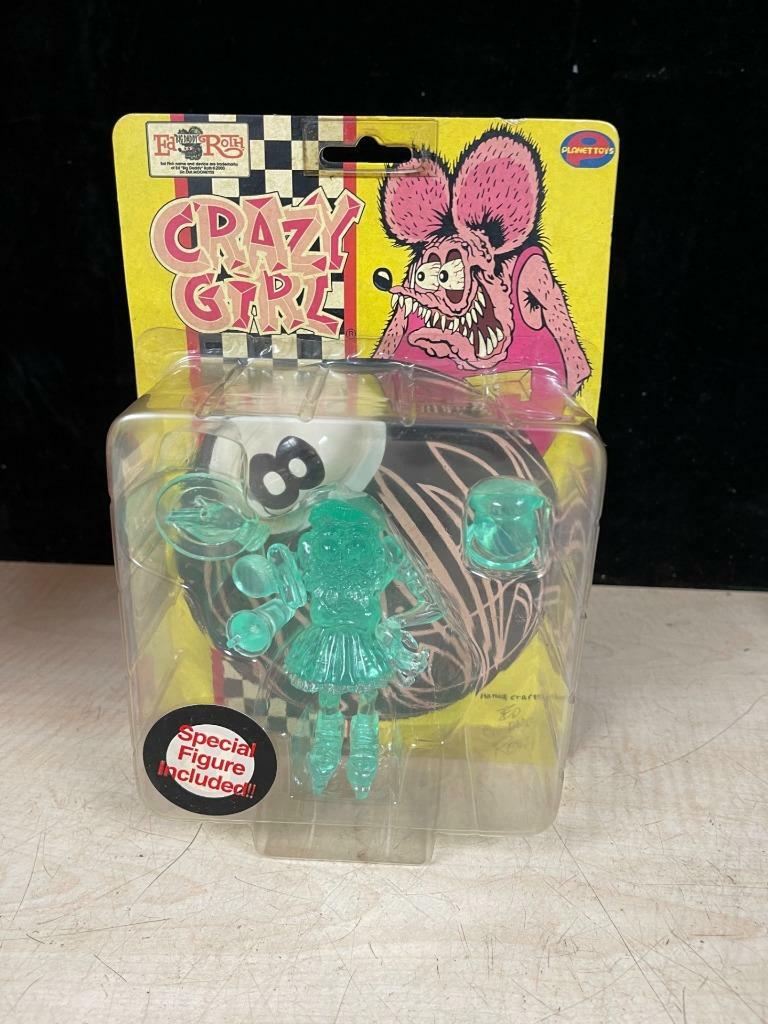 ED ROTH JAPAN IMPORT RAT FINK GREEN CRAZY GIRL ACTION FIGURE ED ROTH JAPAN IMPORT RAT FINK GREEN CRAZY GIRL ACTION FIGURE