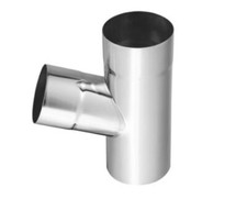 Fallrohr Y Stück Fallrohrabzweig Titanzink 8 tlg-6 tlg Hosenabzweig Zambelli