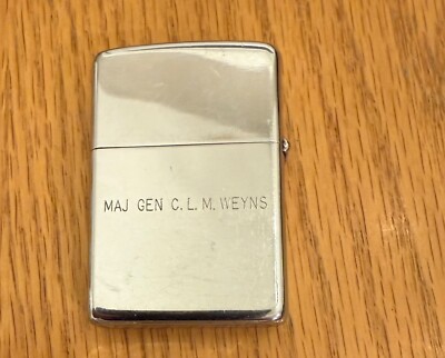VINTAGE ZIPPO MILITARY LIGHTER USED USS FRANKLIN D ROOSEVELT ZB7
