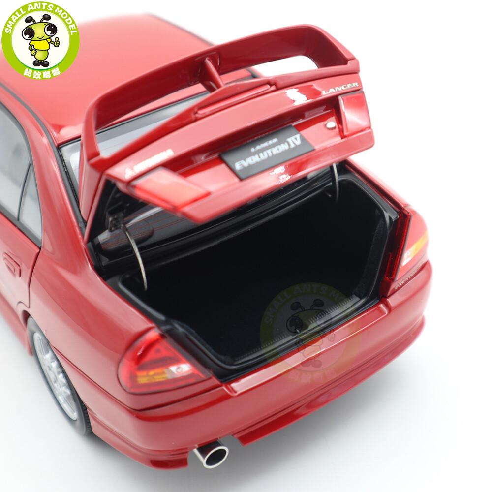 1/18 MOTORHELIX Mitsubishi Lancer EVO IV Red Diecast Model Car | eBay