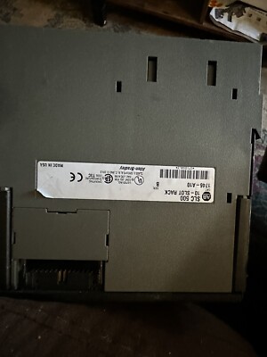 ALLEN BRADLEY SLC 500 10-SLOT RACK/POWER SUPPLY/5/01 CPU/1746 (4)IV16/(3)OW16
