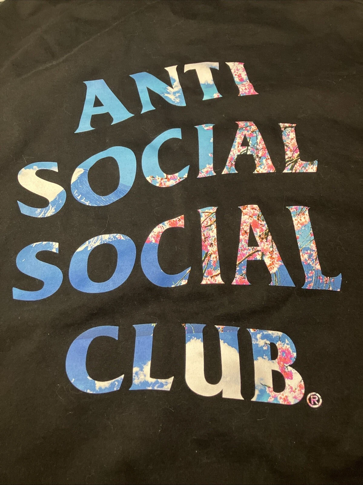 A BATHING APE (BAPE) Felpa con cappuccio Anti Social Social Club ASSC Serenity fiori di ciliegio taglia XXL