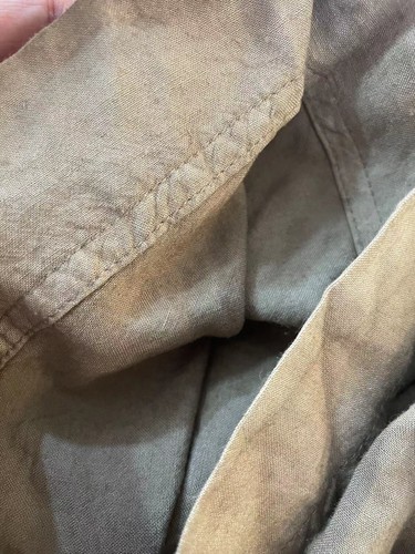 SPLENDID Brown Golden Hour Wide Leg Pants MEDIUM Viscose Linen Loose Lounge X1 - Picture 12 of 15