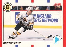 Don Sweeney Bruins 1990 Score #51