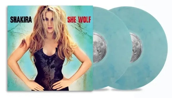 She Wolf (Sea Glass & Turquoise Swirl Vinyl) | Shakira | Vinyl / Schallplatte-image