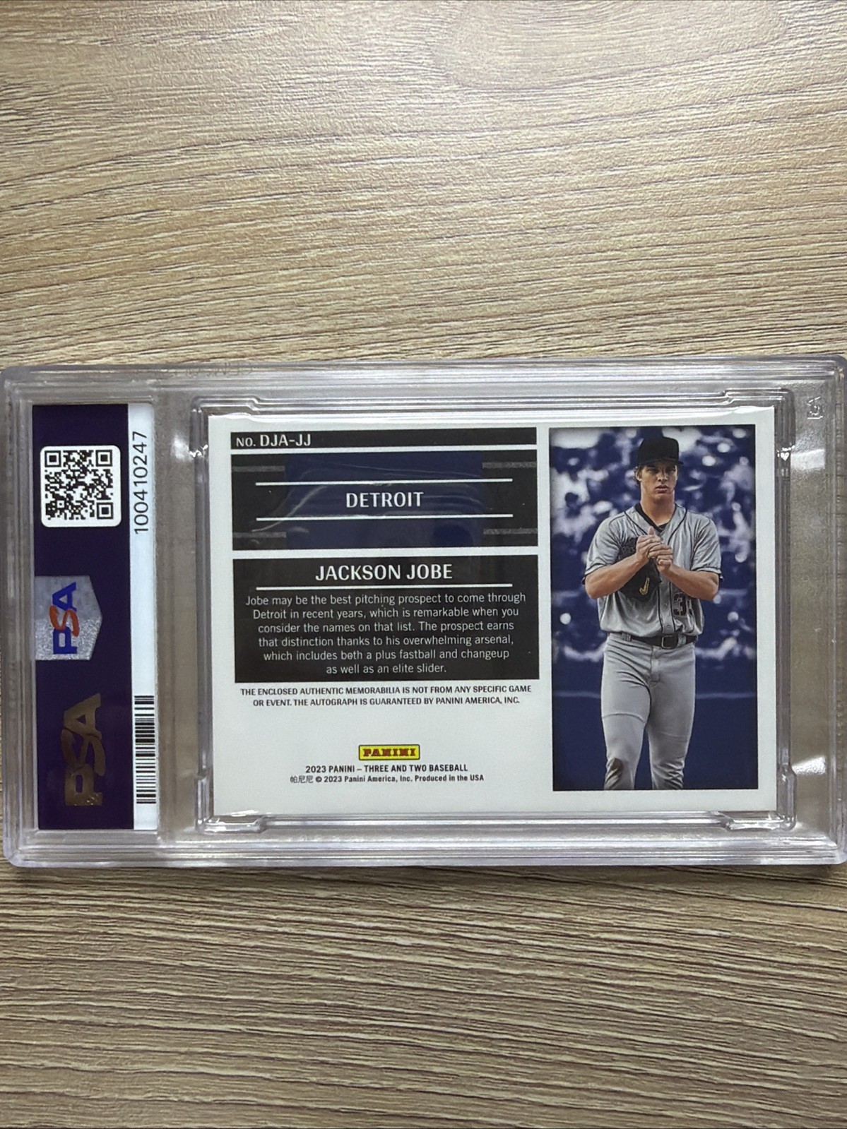 2023 Three and Two JACKSON JOBE RC DUAL JSY AUTO DUAL NIKE SWOOSH💎2/2 🔥PSA 8💎 view 2