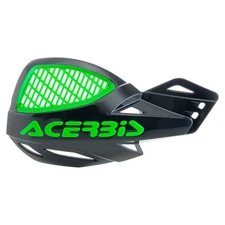 Acerbis Uniko Vented Handguards Black/KX Green For Motorcycle Dirt Bike Enduro