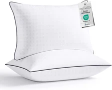 2-PK Pillows Set - Cooling Supportive Pillows Down Alternative Fill (QUEEN SIZE)