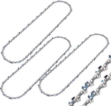 - Chainsaw Chain, 12 Inch, 3 Pack, 3/8" LP Pitch, 0.050" Gauge, 45 Drive Link...
