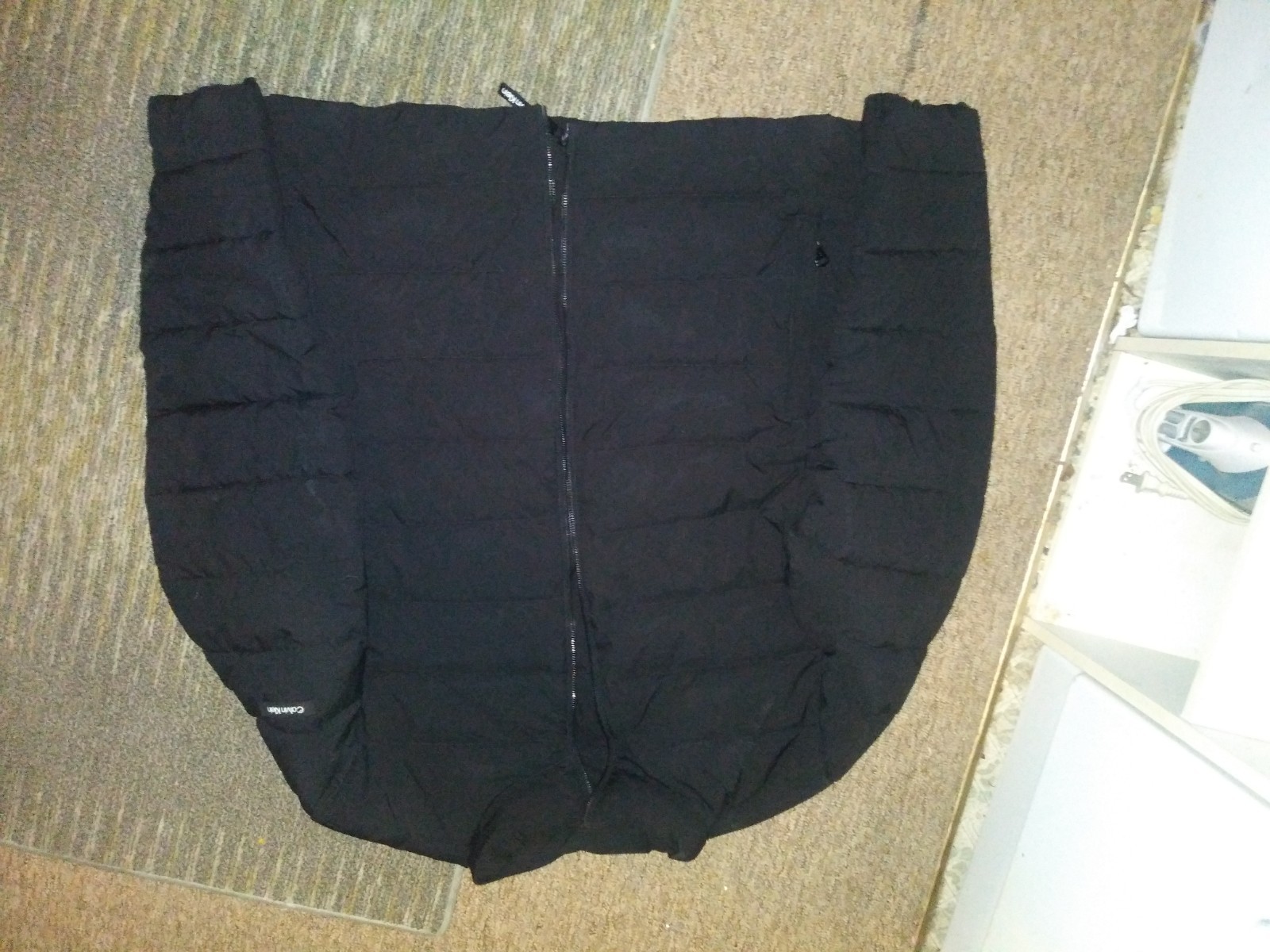 Calvin Klein Men's Black Quilted Full-Zip Insulated Puffer Jacket XL