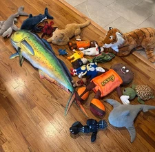 Lot of Assorted Plush Mixed Toys Stuffed Animals Variety Brands