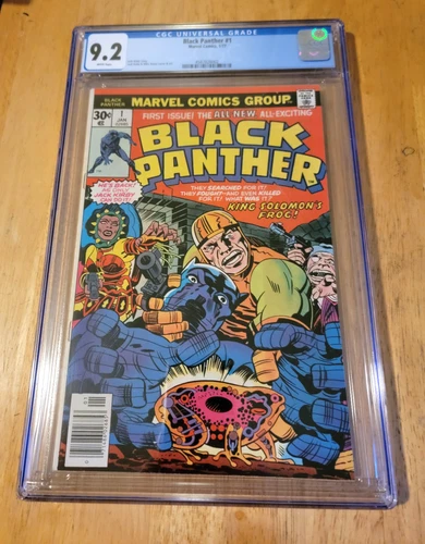 BLACK PANTHER #1 CGC 9.2 WHITE PAGES 1977 1ST SOLO TITLE