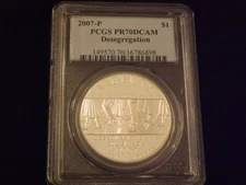 2007-P       $1               Desegregation                       PCGS     PR 70