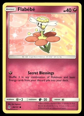 Flabebe 84/131 Common Forbidden Light Pokemon Lightly Played