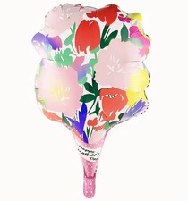 Flower Bouquet Balloon Happy Mothers Day Party Decoration Helium/Air Glossy Foil
