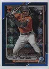 2024 Bowman Chrome Mega Box Blue Mojo Refractor 44/150 Marco Luciano #43 14dq