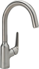 Hansgrohe Focus N 14" Tall Stainless Steel Bar Faucet - 1-Handle Design