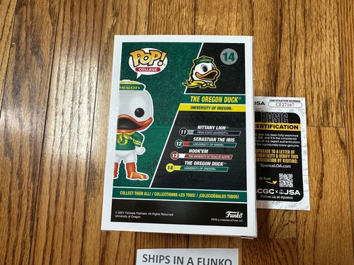 Funko Pop College Oregon Ducks "The Oregon Duck" #14 Marcus Mariota Signed JSA - Picture 3 of 6