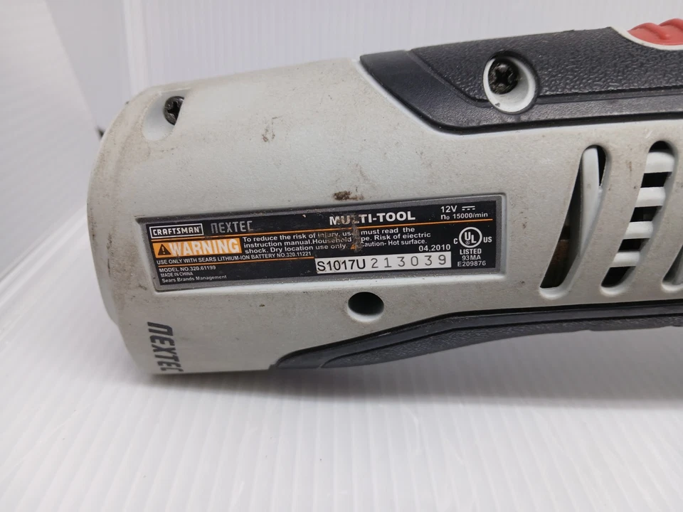 Craftsman Nextec Multi-Tool 12V Model 320.61199 Tool Only Untested - Image 4 of 4
