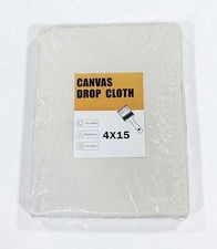 Heavy Duty Canvas Drop Cloth - 4 X 15 Ft - Multi Purpose - 8 Oz. Free Shipping