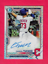 CARSON TUCKER 2021 Topps Bowman Chrome Mega Box AUTO MOJO REFRACTOR BCMA-CT Indi