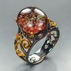 Jewelry gem Natural Ghost Quartz Ring 925 Sterling Silver Size 7 /R469549
