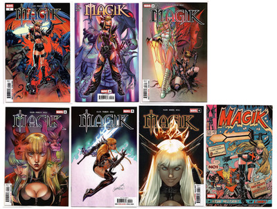 Magik #1 2 3 4 5 J. Scott Campbell TRADE # 6 Cover A & #7B RETRO Set LOT 2025