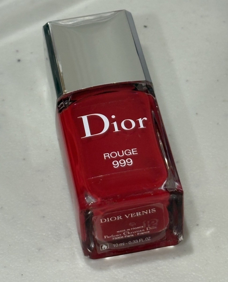 Dior Vernis Nail Polish - 999 Rouge - 10mL 0.33oz | eBay