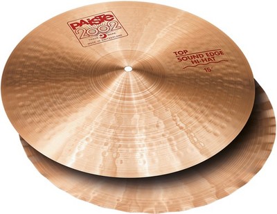 Paiste 2002 15'' Sound Edge Hi-Hat Becken Cymbal Bronze Handarbeit Schweiz Drum