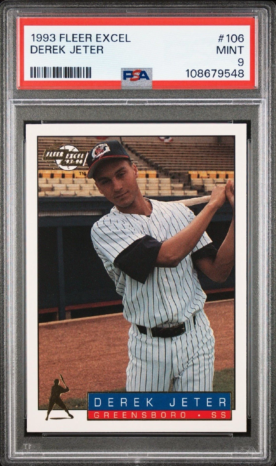 Deal for 1993 Fleer Excel #106 Derek Jeter Rookie PSA 9