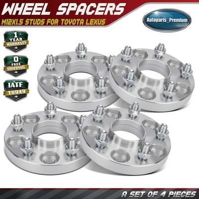 4pcs 5x4.5'' to 5x4.5'' Wheel Spacers M12x1.5 Studs 60.1mm 20mm for Toyota Lexus