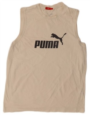 Puma Herren Graphic Trägertop XL weiß Baumwolle AW18