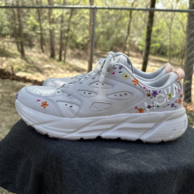 Hoka Clifton L Vibrant Bloom BP Nimbus Cloud Floral Womens Size 13 US Mens 12