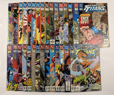 Team Titans #1-24 Annuals #1-2 Comic Complete Set (1992 DC)  - All 5 #1 Variants