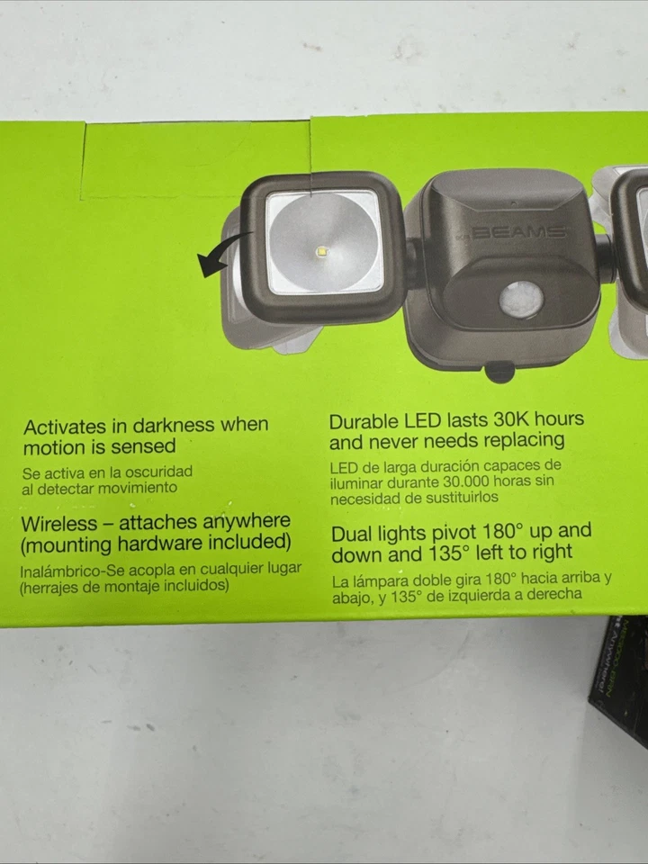 Beams MB3000 High Performance 500 Lumen Wireless Battery Motion Light 2Pk - Image 3 of 4