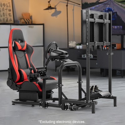 Marada Racing Simulator Cockpit With Monitor Stand & Seat Fit Logitech G923 G920